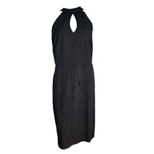 Paperdoll Dress Womens Plus Size 1X Solid All‎ Black Sleeveless Zip Back NWT